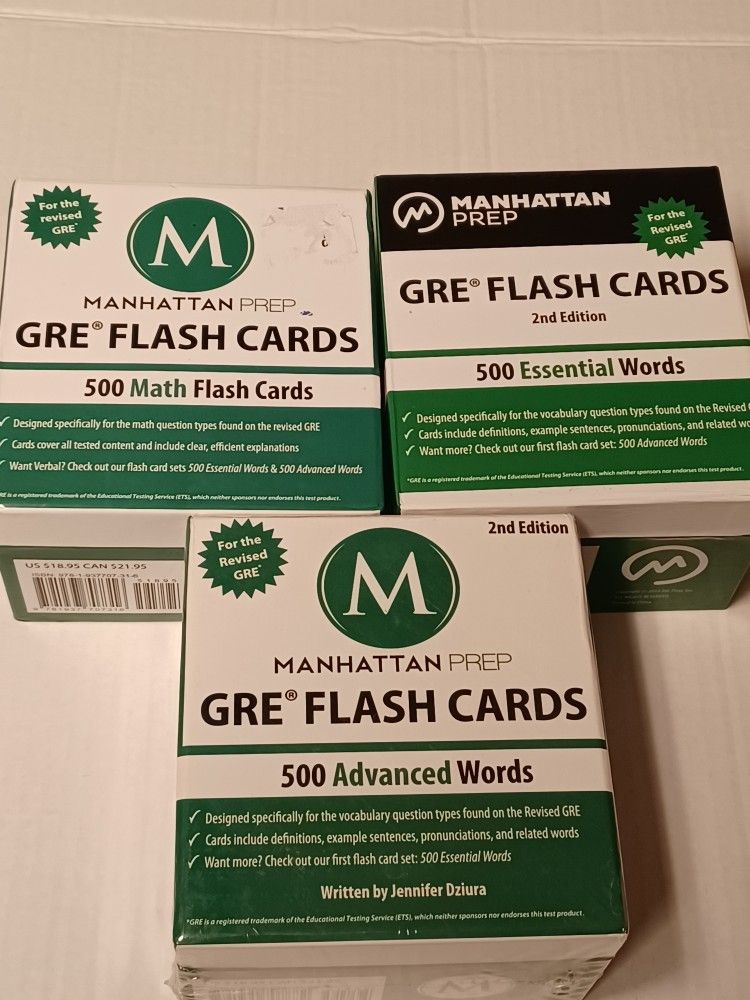 Manhattan Prep Flashcards Essential Advanced Words And Math