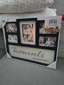 Brand New Belle Maison " LITTLE MOMENTS, BIG MEMORYS Collage Frame 21" x 16.7"