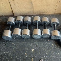 Chrome Dumbbell Weights 