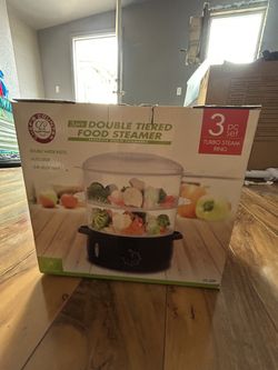Double Tiered Food Steamer 
