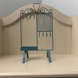 Metal Teal  Jewelry Holder 🌸