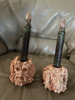 Dragon Candle Holders With Non Lighting Candles
