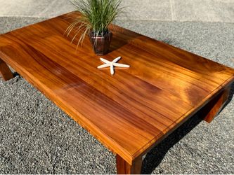 Koa Hawaiian Coffee Table … vintage refinished