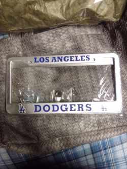 $15  2pc. LA DODGERS.  License plate w/ screws