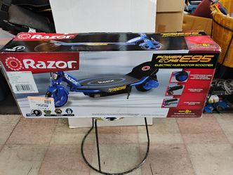 Razor Power Core E95 Electric Hub Motor Scooter in blue.