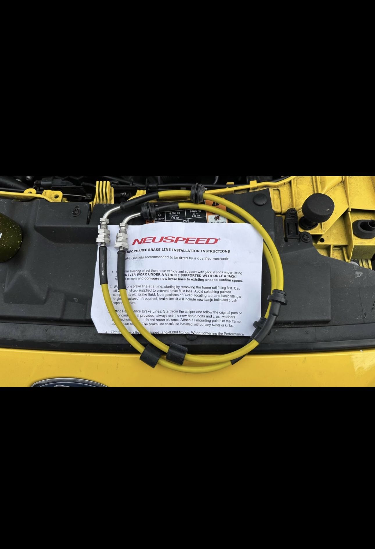 Ford Focus ST Stainless Steel Brake Lines.