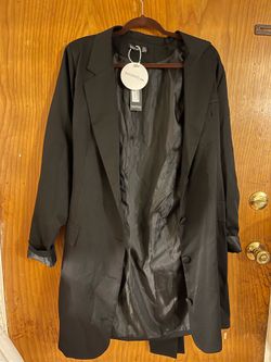 Boohoo Women Black Blazer Jacket size 14