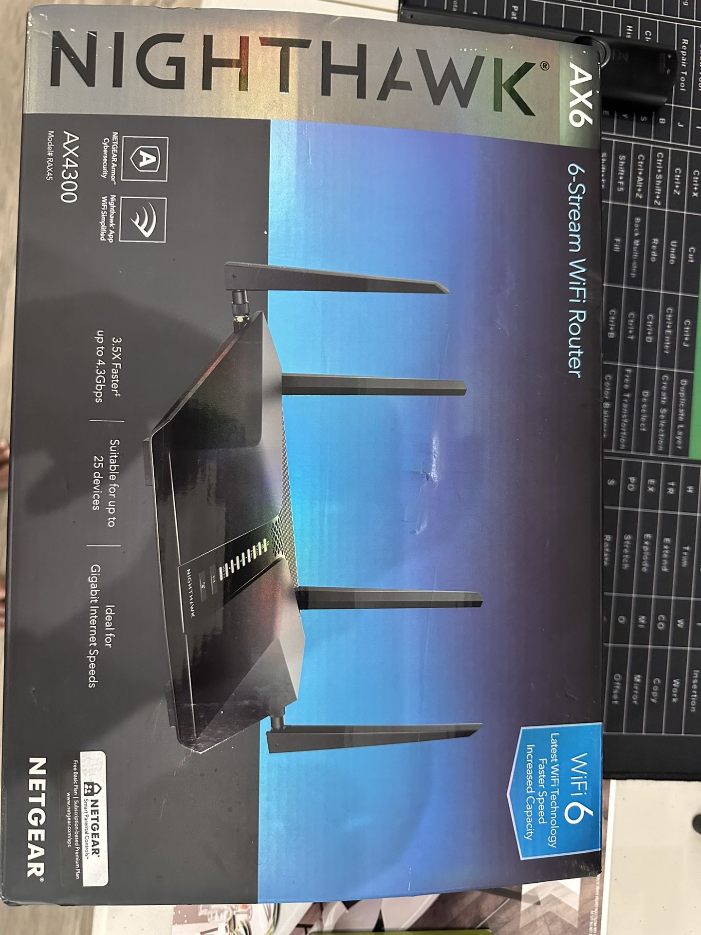 Neatgear AX6. 6- Stream WIFI router