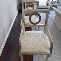 Dining Room Modern Louis XVI–style fauteuil dining room chair set - 6 chairs