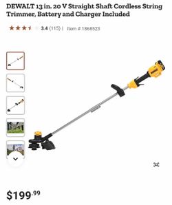 Dewalt string trimmer with battery