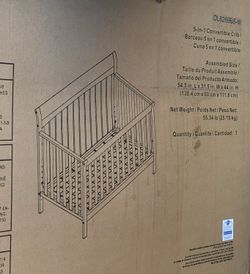 5 In 1 Convertible Crib (White)