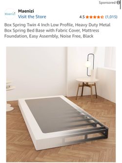 New! 4” twin size Box Spring 