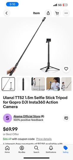 Selfie stick Tripod 