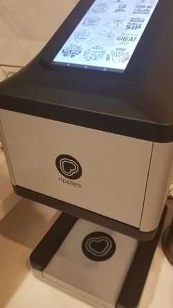 Ripples Coffee art machine! Almost new!