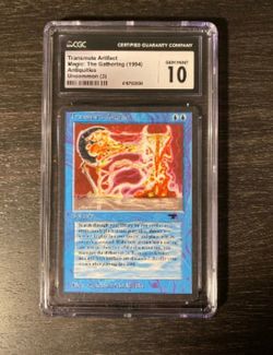 Transmute Artifact MTG Antiquities CGC 10 Gem Mint