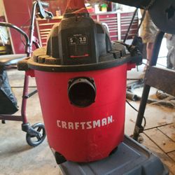Craftsman 5-Gallon 3 HP Wet/Dry Shop Vac – $30 OBO
