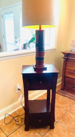 table and lamp