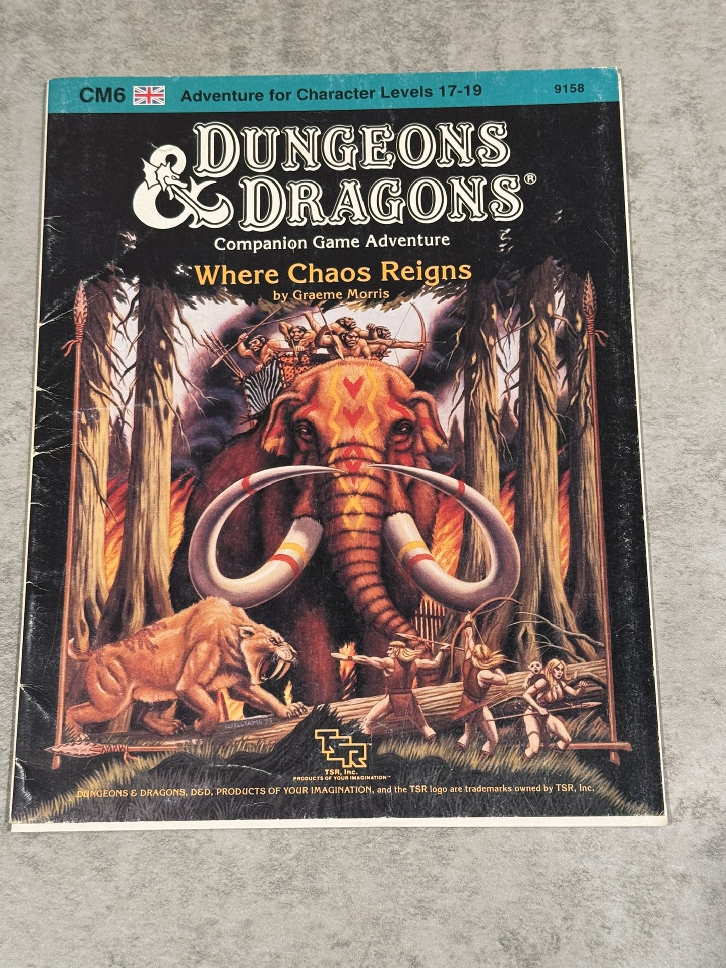 Dungeons & Dragons Module CM6 - Where Chaos Reigns (TSR#9158) 1985