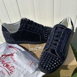 CHRISTIAN LOUBOUTIN SEAVASTE 2 ORLATO VERSION ROCK SNEAKERS SPIKES SZ 44 NEW