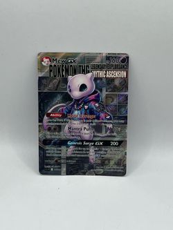 Non TCG Pokemon Mew Gx Fan Art Card