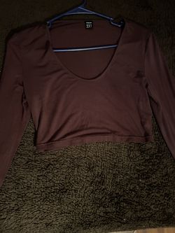 Long sleeve crop top