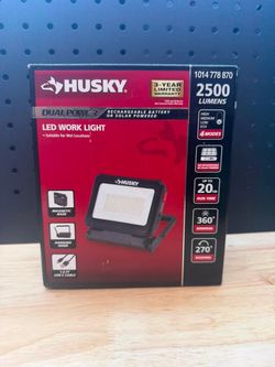 Husky Dual Power 2500 Lumen LED Work Light