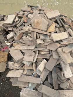Large Lot of Reclaimed Stone Pavers