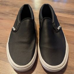 Vans Women's Size 7.5 Black Slip-On Shoes