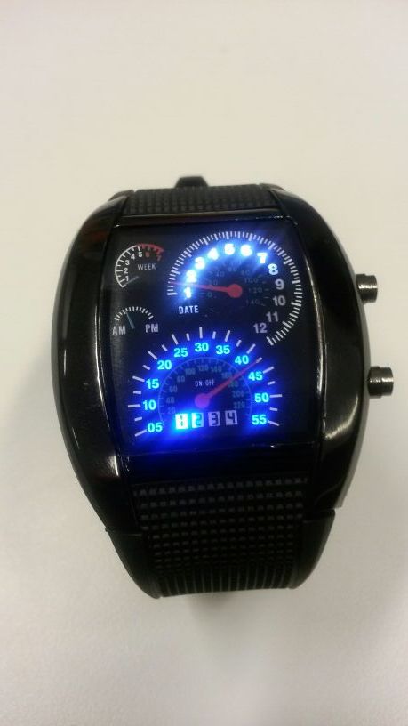 Nice Mens LED Speedometer Watch