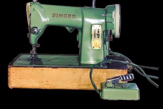 1950 Singer Green Portable Sewing Machine