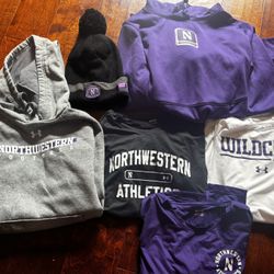 Lot Of 6 NORTHWESTERN UNIV Merch Ladies S 