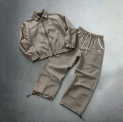 OPT Plaid Two-Piece Tracksuit Set