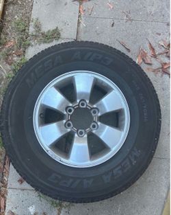 OEM 16" Toyota 6-Lug Wheel/Rim w/ Flat Tire 265/70R16