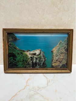 Vintage wood frame with photograph 9x6