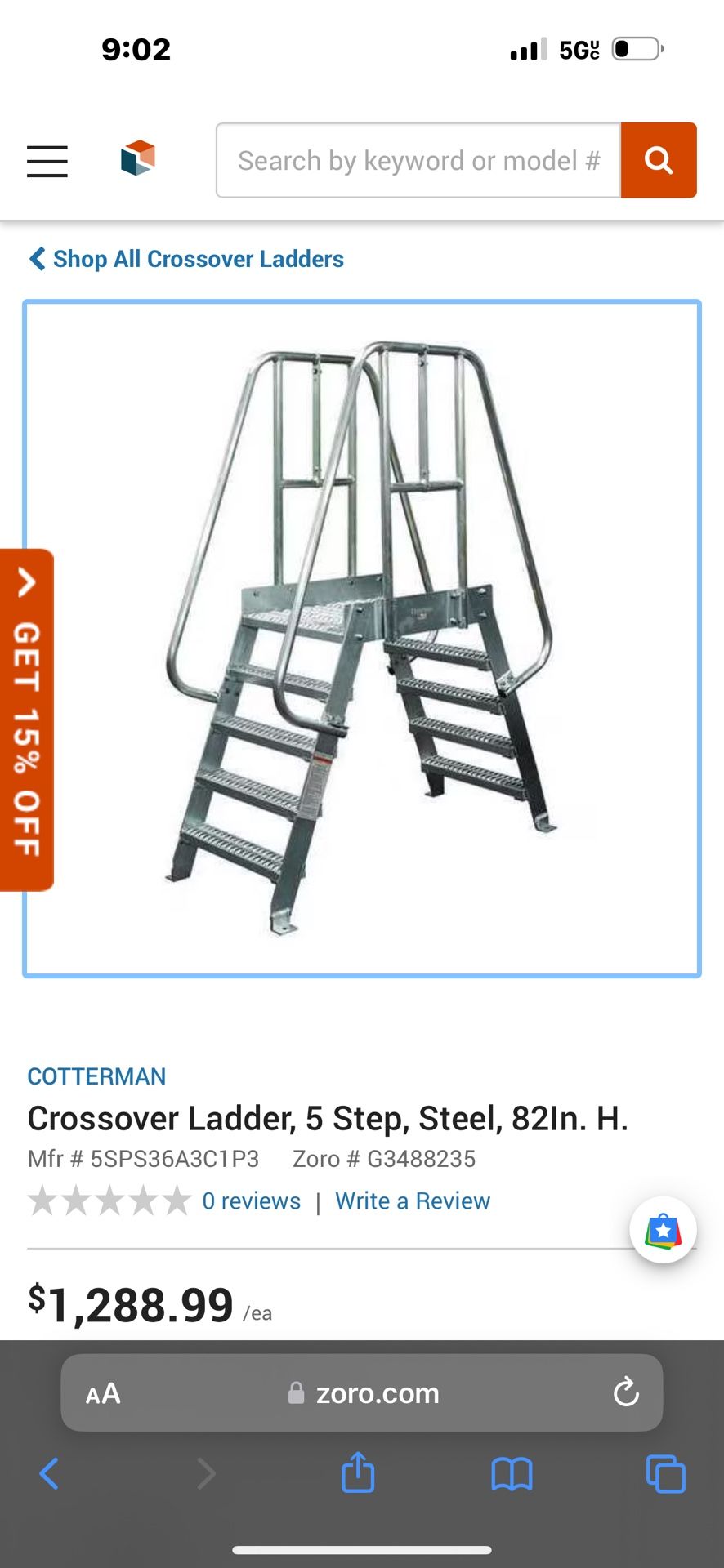 Ladder Crossover $ 200. Each
