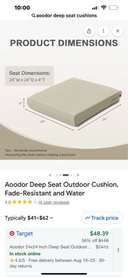 cushions ,deep chair