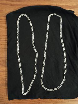 2-Figaro Silver 925. Chains