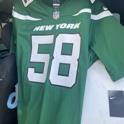 OFFICIAL NFL  ON THE FIELD JERSEY NIKE/ DARRON LEE , NEW YORK JETS  