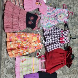 18mo and 2T Girls Set and Dresses (10pcs lot) All for $12. Conjuntos De Niña Y Vestidos.