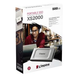 Kingston XS2000 500G High Performance Portable SSD [Brand NEW in Box] with USB-C | Pocket-sized | USB 3.2 Gen 2x2 | External Solid State Drive | Up to