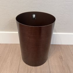 15” Tall Extra Large 3.5 Gallon Brown Plastic Trash Can- Wastebasket - Trash Bin