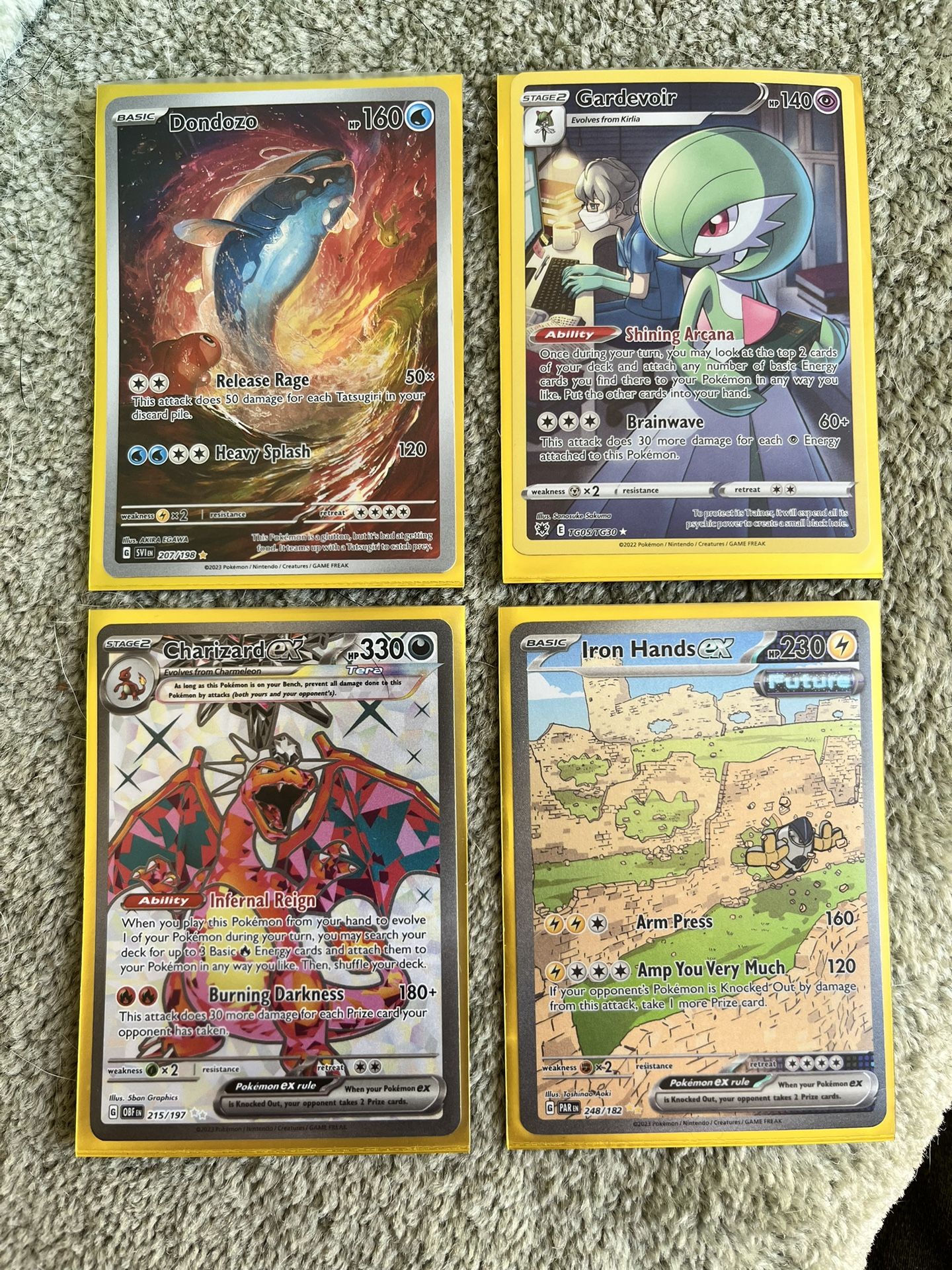 Pokemon Holo Cards Four