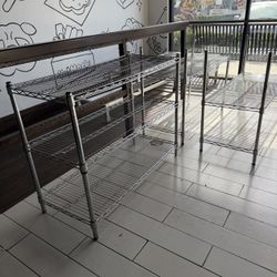 Chrome Wire Shelving Units Various Sizes