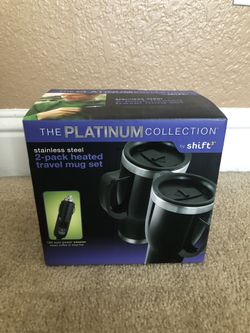Heated travel mugs