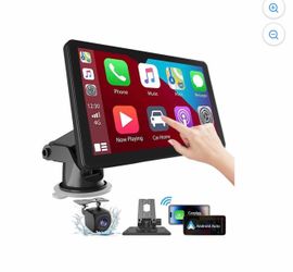 7 Inch Carplay Screen for Car with Wireless Apple Carplay & Android Auto, GPS Navigation, Backup Camera