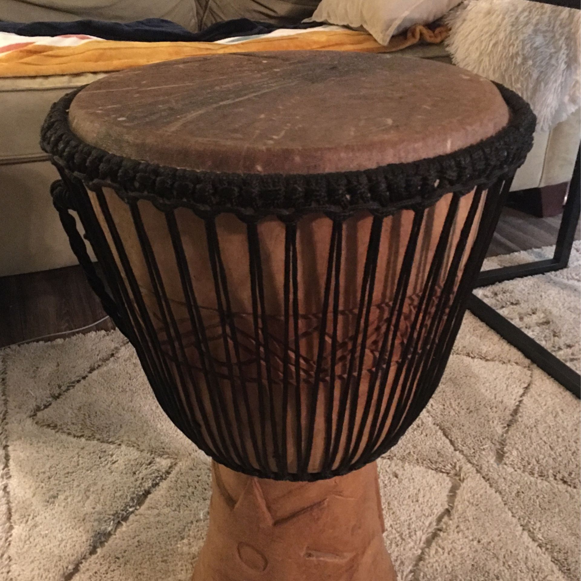 Beautiful Meinl Percussion african Style Rope Tuned Djembe Drum