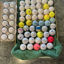 64 Total Golf Balls ( Some New / Pre Owned) 
