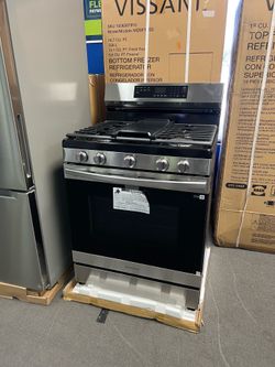 Samsung stainless steel gas range