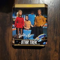 1996 BARBIE & KENT STAR TREK 30TH ANNIVERSARY COLLECTOR EDITION  NEW IN IT'S ORIGINAL SEALED PACKAGING BOX $45.00 MERRY CHRISTMAS 🎅 🎄 
