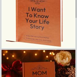 Mom, I Want to Know Your Life Story Journal - Hardcover Keepsake Book. The Gifts for Mom Birthday from Daughter Son to Tell Her Story. Sentimental Pre